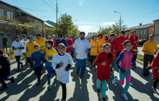 ცხინვალში რუს სამხედროებთან ერთად სახალხო ერთიანობის დღე აღნიშნეს