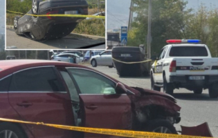 გორის შესასვლელში ერთმანეთს ორი ავტომანქანა შეეჯახა