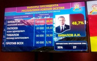 ცხინვალის არჩევნებში ანატოლი ბიბილოვი ლიდერობს