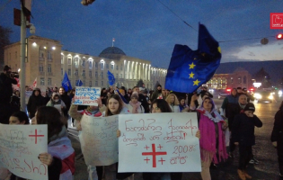 მასშტაბური აქცია გორში - ევროპული მომავლისთვის