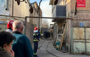 გორში ერთ-ერთ სახელოსნოში ხანძარი გაჩნდა