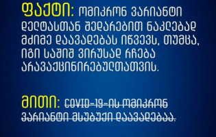 ფაქტები და მითები ომიკრონ ვარიანტის შესახებ