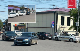 ავარია ქარელის ცენტრში