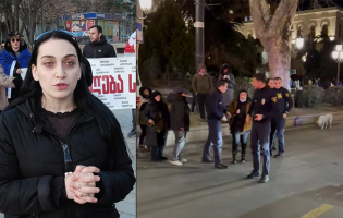 თბილისში აქციის დასრულებისას ხაშურელი აქტივისტი მარიამ მეყანწიშვილი დააკავეს