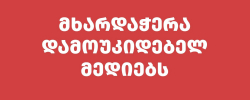 “ვუერთდებით გამომცემლობა “მატარებლის” ინიციატივას და 14-16 ნოემბერს
თბილისის წიგნის დღეებზე ქართული პროზის გაყიდული წიგნებიდან შემოსული
თანხის ნაწილს გადავურიცხავთ დამოუკიდებელ მედიებს.
