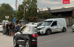 ქარელში სატვირთო და მსუბუქი ავტომობილები შეეჯახნენ