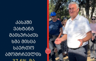 ვახტანგ მაისურაძეს საერთო ამომრჩევლების მხოლოდ 37.6-მა პროცენტმა დაუჭირა მხარი