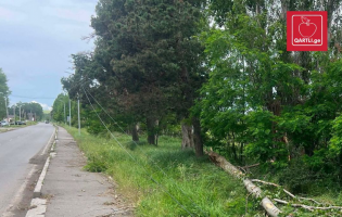 სტიქიის შედეგად დაზარალებული ინფრასტრუქტურა ქარელში