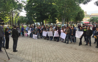 გორის თეატრთან აქცია ,,ნუ მომკლავ" დღესაც იმართება 