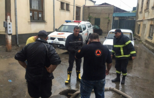 გორში გაწმენდითი სამუშაოები მიმდინარეობს