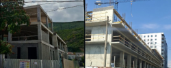 სადგურის დასახლებაში სკოლის მშენებლობა 2022 წლიდან მიმდინარეობს და
მესამე სართულზეა გაჩერებული. პროექტი, რომელიც 2024 წელს უნდა
დასრულებულიყო, კვლავ კომპანია „ენ ენ ჯგუფს“ ჩაბარდა.